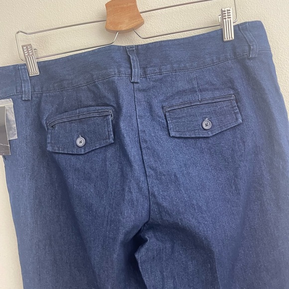 ATTENTION STRETCH CONTOURED WAIST BOOT CUT MODERN FIT DEEP BLUE JEANS SIZE 12 - Picture 5 of 8